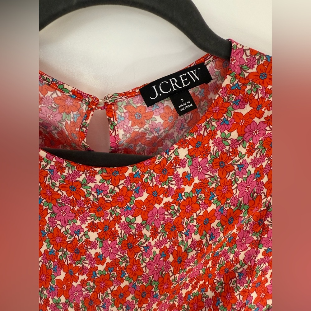 J. Crew Red Floral Maxi Dress - Picture 3 of 7